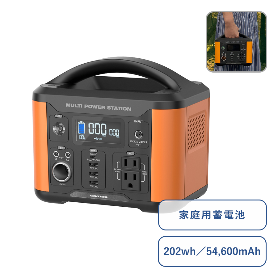 ポータブル電源１２０Ｗ